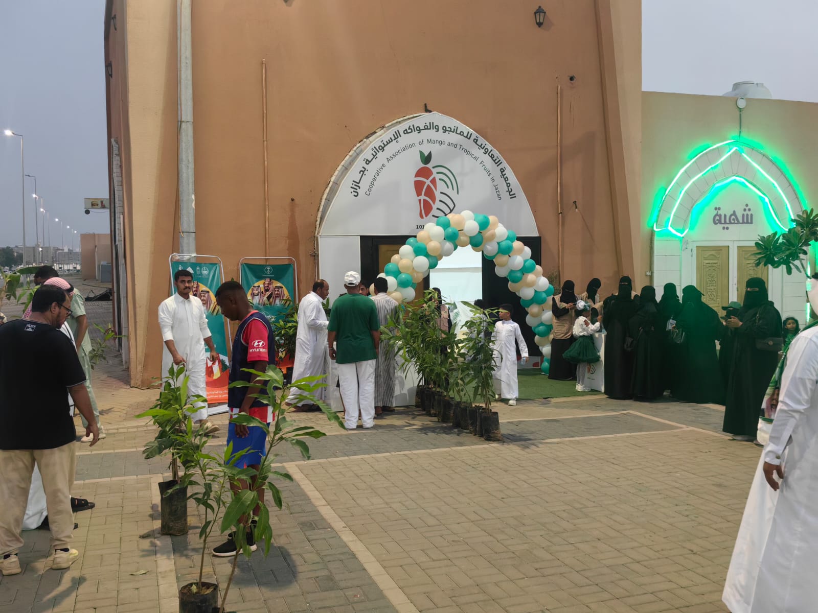 تعاونية المانجو بجازان تشارك بمبادرة "توزيع الشتلات الزراعية" بصبيا